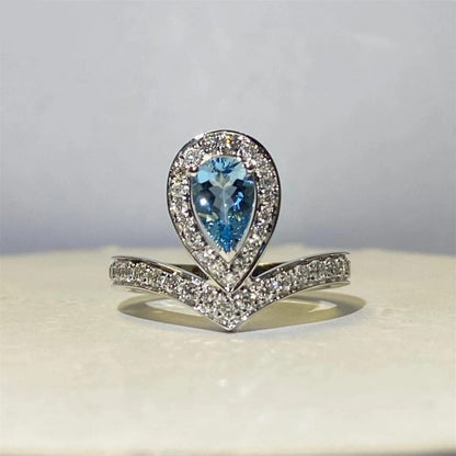 JOSEPHINE RING TURQUOISE SILVER DIAMOND