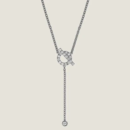 FINESSE SILVER DIAMOND NECKLACE