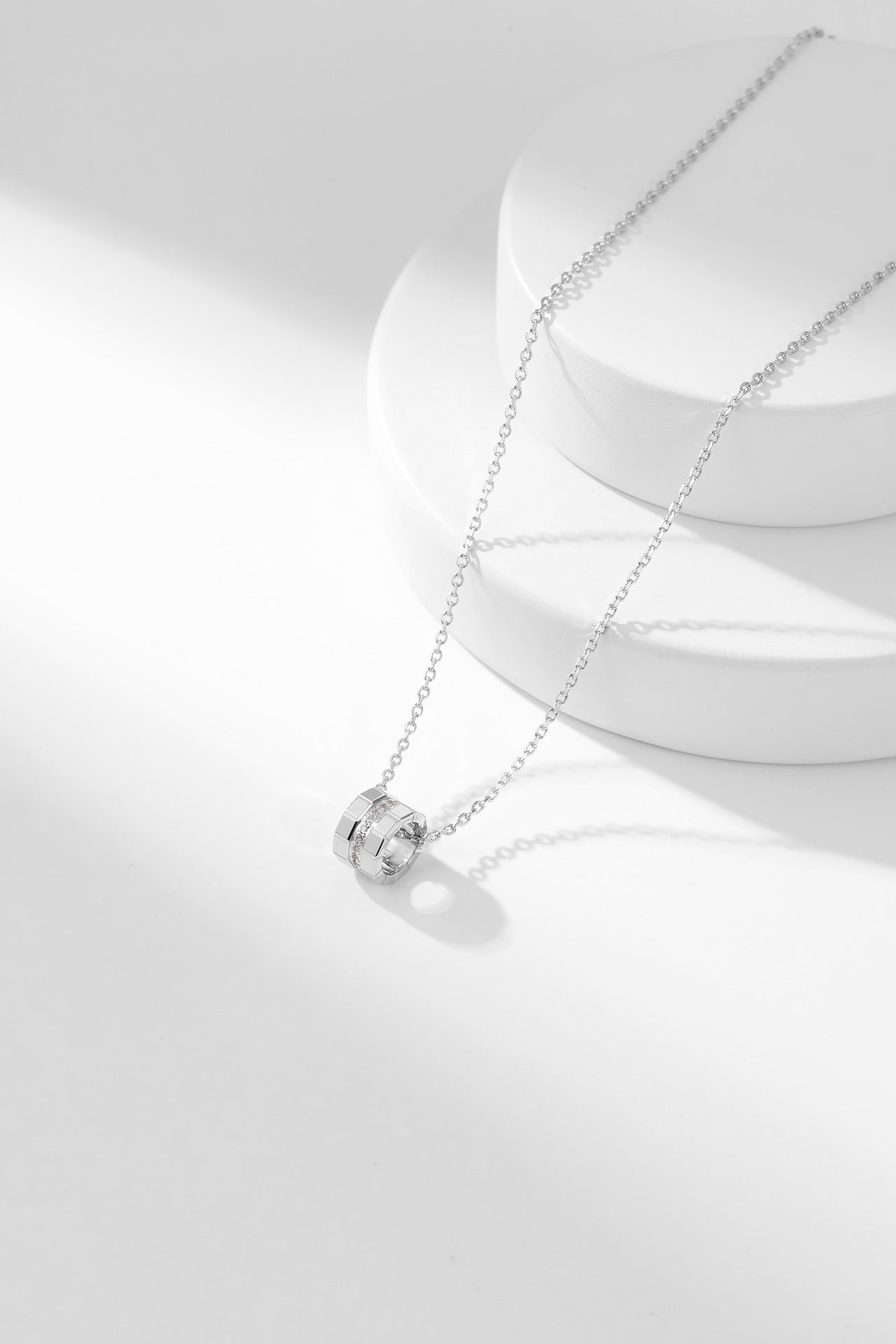 small ice cube diamond necklace