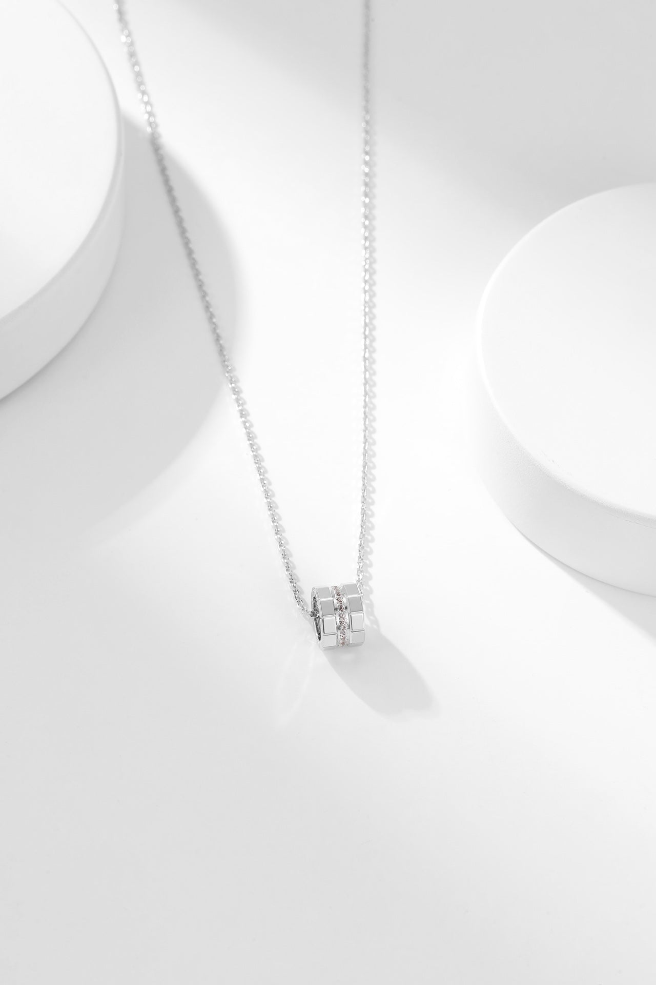 small ice cube diamond necklace