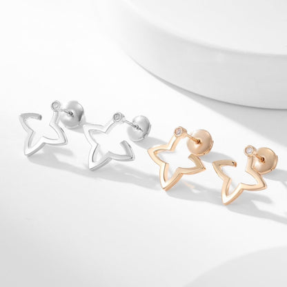 BLOSSOM STUD STAR DIAMOND EARRINGS