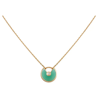 AMULETTE GOLD MALACHITE NECKLACE