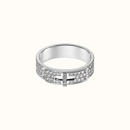 KELLY SILVER DIAMOND RING