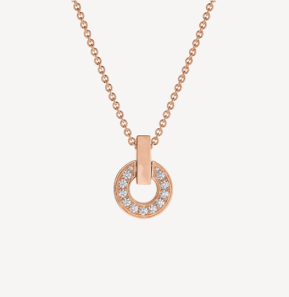 GARI NECKLACE PINK GOLD DIAMOND