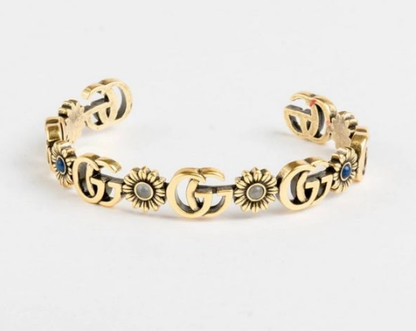 GG MOTIF GOLD CUFF BRACELET