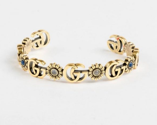 GG MOTIF GOLD CUFF BRACELET