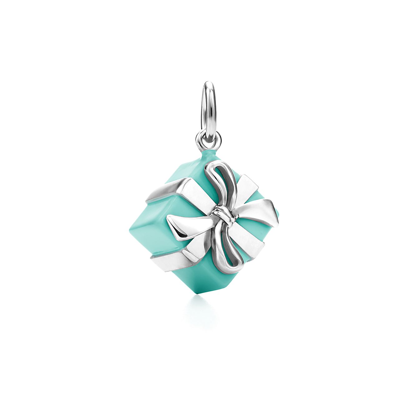 BLUE BOX CHARM NECKLACE