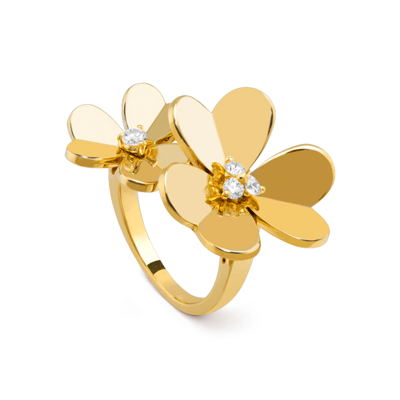 CLOVER COMOS GOLD DIAMOND RING