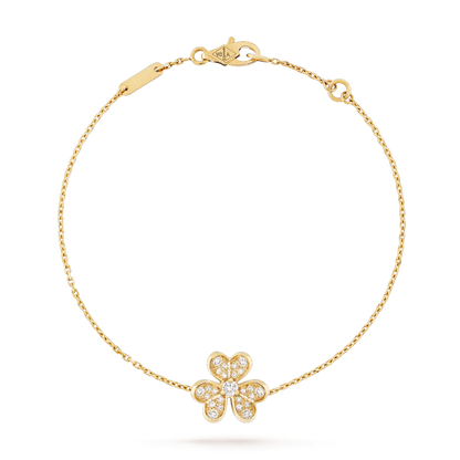 FRIVOLE GOLD FLOWER DIAMOND BRACELET