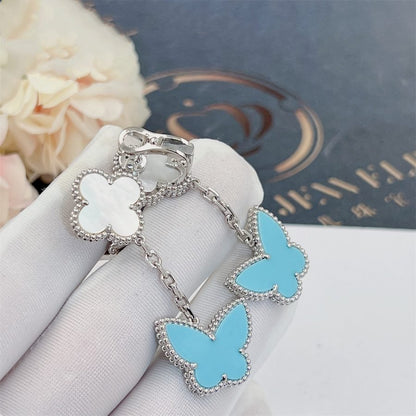 LUCKY BUTTERFLY MOP TURQUOISE EARRINGS