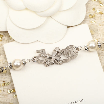 DOUBLE C MULTI-ELEMENT SILVER BRACELET