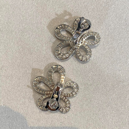 LACE FLOWER SILVER EARRINGS