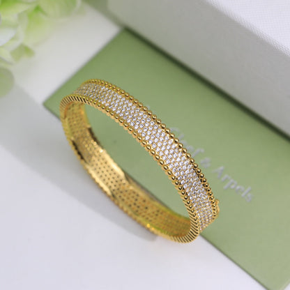 PERLEE 3 ROWS DIAMONDS BRACELET