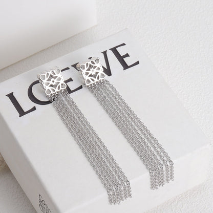 ANAGRAM FRINGE EARRINGS