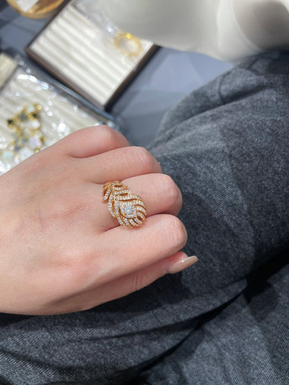 PLUME DE PAON SMALL RING