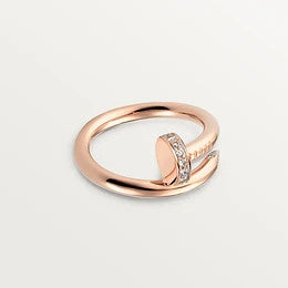 JUSTE RING 2.65MM PINK GOLD DIAMOND