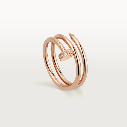 JUSTE RING 1.8MM PINK GOLD DOUBLE ROW